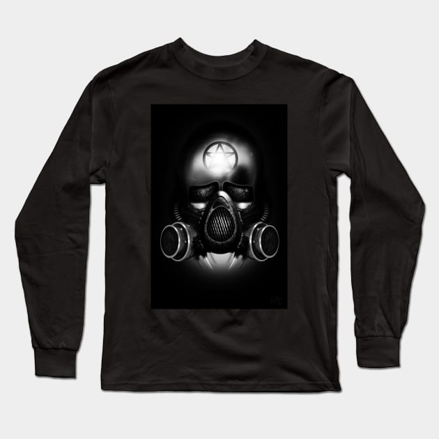 Metal Apocalypse Black and White Long Sleeve T-Shirt by SquareDog